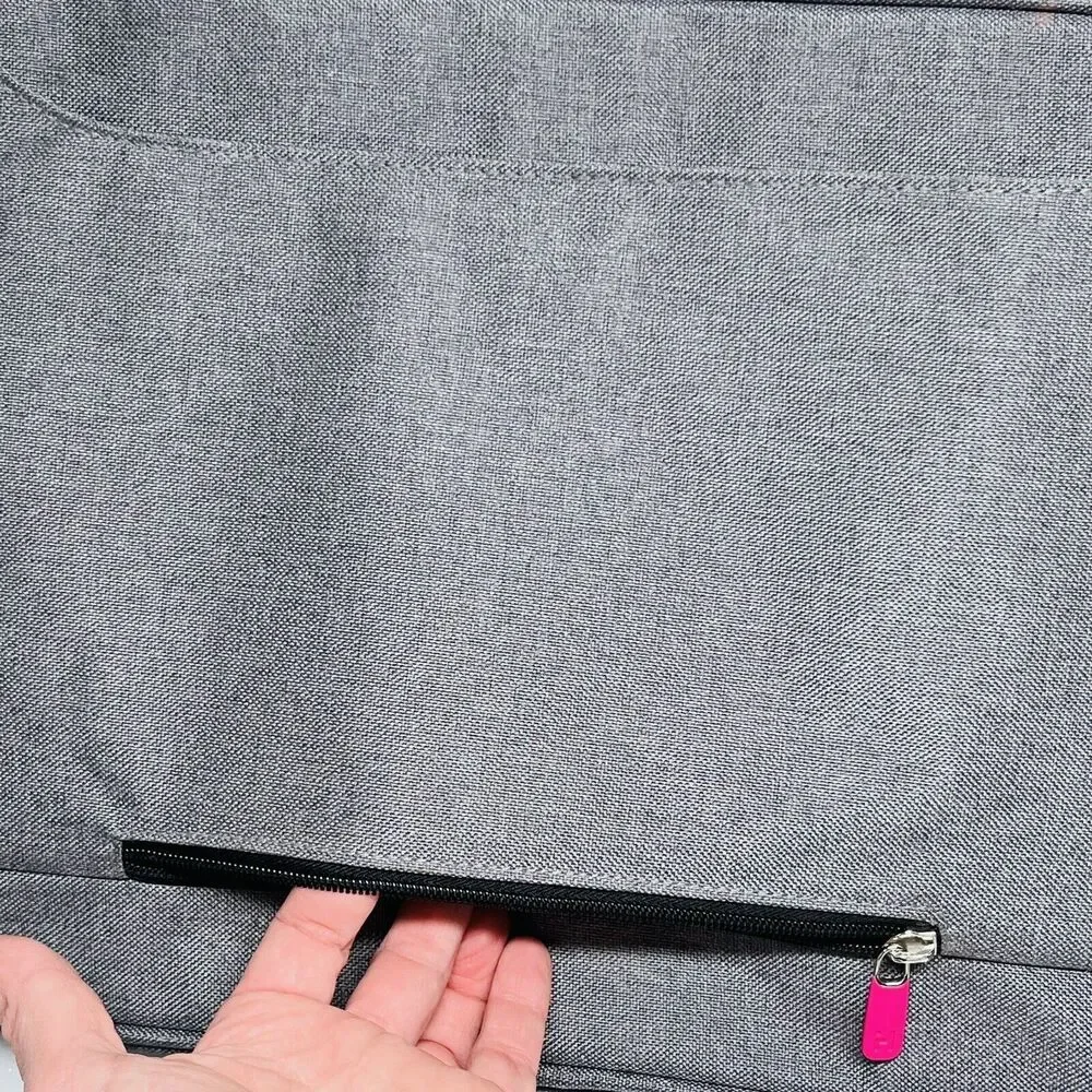 NEW iHome Smart Brief: 13 inch Laptop Bag Briefcase for Mac Heathered Grey iPad